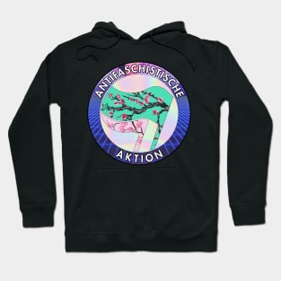 Antifascist Vaporwave Action Hoodie